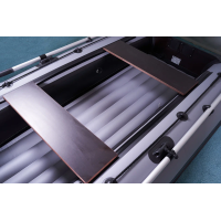 Лодка моторная килевая Kitt Boats 340 НДНД серо-черный